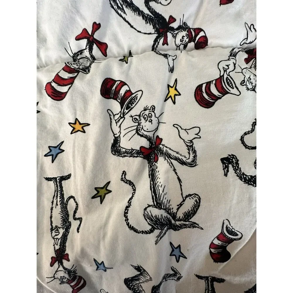 Trend Lab Dr. Seuss Cat In The Hat Baby Crib Comforter Blanket And Crib Sheet